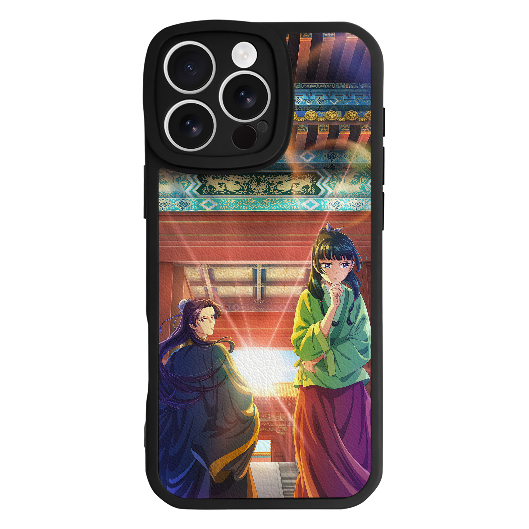 （画像用） 薬屋のひとりごと The Apothecary Diaries 【iPhone 16シリーズ対応】シリコンスマホケース（レザー調） 材質：シリコン